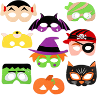 Masques en feutre écologiques, durables et amusants pour enfants, avec logo personnalisé, pour les fêtes d'Halloween