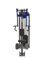 Appareil de musculation professionnel Kaishi HM-3012 en acier, réglable et durable, pour l'entraînement des muscles du dos, des épaules et du tronc, avec pile de poids de 138 kg