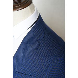 Vestes de <span class=keywords><strong>costume</strong></span> classiques pour hommes DXIAX015S-B5 – Meilleure vente – <span class=keywords><strong>Bleu</strong></span> <span class=keywords><strong>marine</strong></span> à fines rayures – Col en V – Vestes de saison tendance pour hommes - Product Image 2