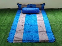 Matelas de camping avec oreiller, matelas imperméable pour le camping