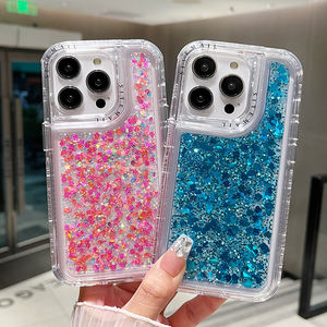 2024 Air Pocket<span class=keywords><strong>ล่าสุด</strong></span>TPU PC 3 ใน 1 Glitterทนทานอีพ็อกซี่Glitterไล่ระดับสีสําหรับRealme C53 <span class=keywords><strong>Reno</strong></span> 10 11 - Product Image 2