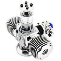 Moteur d'avion modèle réduit GTT70, moteur à essence bicylindre 70cc à deux temps