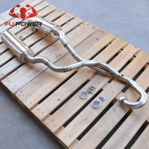 Sistema de escape doble completo Fupower Racing para <span class=keywords><strong>Yamaha</strong></span> <span class=keywords><strong>Raptor</strong></span> 700 <span class=keywords><strong>2015</strong></span>+ (tubería de escape, tubo de conexión, tubo intermedio) - Product Image 2