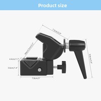 Support universel à pince pour téléphone/tablette, fixation réglable super robuste pour diffusion en direct, vlogging et enregistrement vidéo aérien