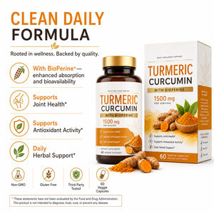 Curcumine de Curcuma Végétal 1500mg avec Extrait de BioPerine 95% Curcuminoïdes Soutien Articulaire Capsules Végétales Vente <span class=keywords><strong>en</strong></span> <span class=keywords><strong>Gros</strong></span> OEM - Product Image 4