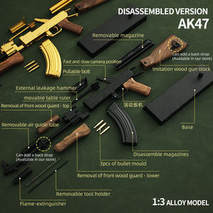 Pistolets miniatures <span class=keywords><strong>AK47</strong></span> miniatures Pistolets miniatures en métal Ornements d'assemblage Pistolet à fusil Modèle Ak 47 Jouet en alliage plastique - Product Image 5