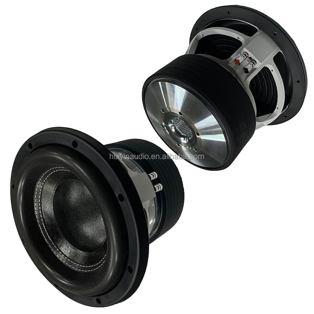 HYW-1075-049 10 Inch Car Subwoofer 1200W RMS 3 Ferrite Magnets Dual 2/4 Ohm High Power Audio Speaker for Car Sound Competition