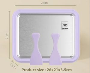 Machine à glaces instantanée DIY, rouleaux de yaourt glacé, dessert maison en 3 minutes, acier inoxydable, non électrique, rouleau à <span class=keywords><strong>glace</strong></span> - Product Image 1