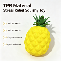 Jouet Squishy Géant Ananas Doux et Moelleux de 22 cm, 780 g, à Rebond Lent, Anti-Stress et Décompression, Boîte Mystère
