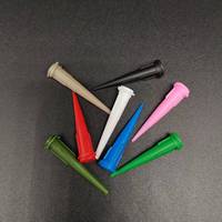Aiguilles de distribution coniques anti-colmatage TT, embouts de distribution en plastique souple PP avec code couleur pour colle à haute viscosité 14G-27G