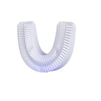 Brosse à dents électrique en forme de U pour adultes, rechargeable par USB, à poils souples, 3 modes, étanche IPX7, en silicone de qualité alimentaire, vente en gros