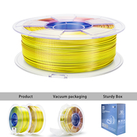 Filament PLA en soie ZIRO tricolore 1,75 mm 1 kg pour imprimantes 3D, tiges en plastique, filament PLA en soie de qualité supérieure