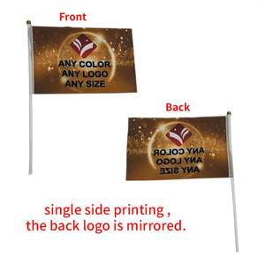 Venta al por mayor 100% poliéster ONU internacional de mano pequeñas mini banderas de las Naciones Unidas bandera con palo - Product Image 3