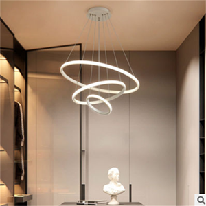 Moderno soffitto <span class=keywords><strong>ad</strong></span> anello a Led soffitta nera soggiorno sala da pranzo <span class=keywords><strong>lampadario</strong></span> <span class=keywords><strong>ad</strong></span> anello interno - Product Image 2
