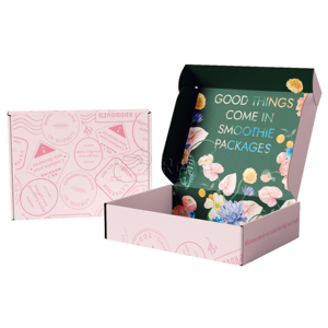 Floral Jewelry Mailer <b>Box</b> With Custom Printing Design For Fashion Accessories Packaging - Product Image 1