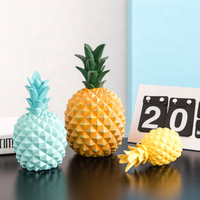 Tirelire en résine en forme d'ananas coloré 2026 pour la décoration de la maison