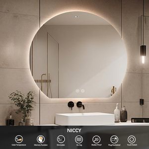 CF taille personnalisée <span class=keywords><strong>bain</strong></span> demi-lune <span class=keywords><strong>rond</strong></span> miroirs <span class=keywords><strong>de</strong></span> maquillage Anti-buée 3 couleurs réglable décor <span class=keywords><strong>salle</strong></span> <span class=keywords><strong>de</strong></span> <span class=keywords><strong>bain</strong></span> mur intelligent <span class=keywords><strong>miroir</strong></span> LED - Product Image 2
