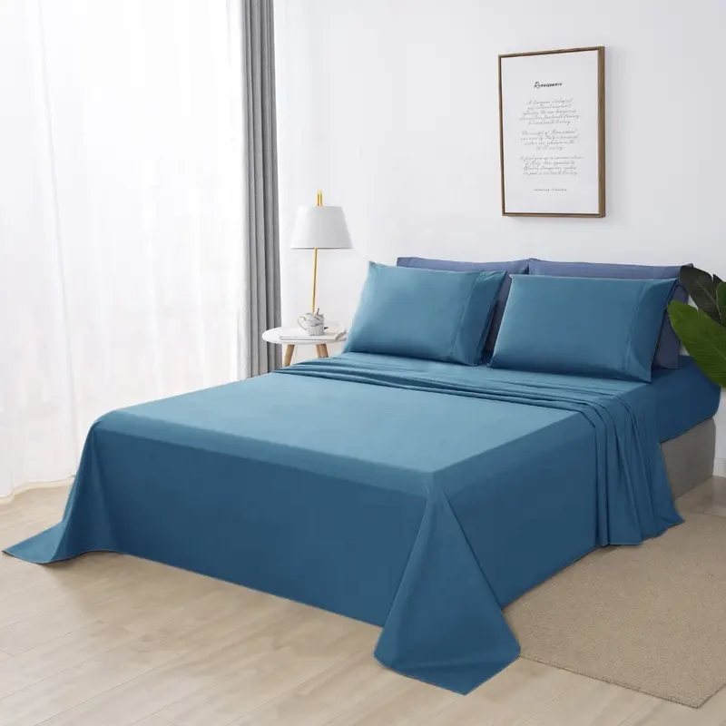 3pcs estiramento natureza puro algodão bordado plissado cama cama dupla folha conjunto