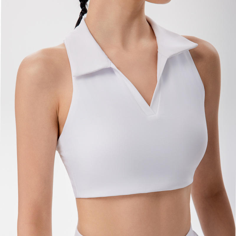 White top with chest pad