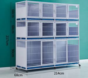 Büyük orta ve küçük köpekler için ağır büyük alan evcil hayvan kafesi köpek üreme kafesi izolasyon köpek kafesi - Product Image 4