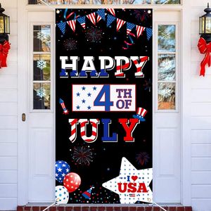 Decoraciones para Puerta del 4 de Julio, Cubierta para Puerta del Día de la Independencia, Banderas Colgantes para Interiores y Exteriores del Día de los Caídos, Personalizables - Product Image 1