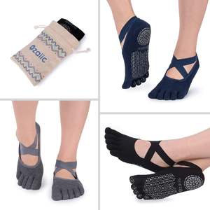 2025 носки для танцев и йоги с зажимами, нескользящие носки с пятью носками для пилатеса, Балетные Носки - Product Image 2