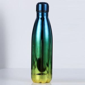 Bouteille d'eau isotherme en acier inoxydable 304, série colorée électroplaquée avec logo, pour le sport et le commerce international, vente en gros - Product Image 4