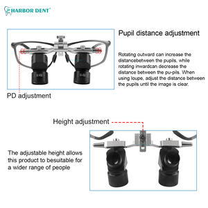 5X Lupas Dentales Ergonómicas 48° con Distancia de Trabajo Ajustable Gafas Quirúrgicas de Aumento Herramientas de Magnificación para Odontología - Product Image 5