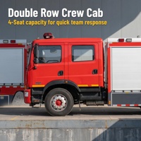 Truk Pemadam Kebakaran Dongfeng 8000L Diesel 4x2 Mesin Cummins Berbiaya Rendah untuk Stasiun Pemadam Kebakaran Desa Kota Asia Tenggara