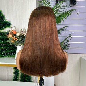 SDD 5x5 Vietnam Bone Straight Bob <b>Wig</b> 100% Human Hair Glueless <b>Wig</b> Super Double Drawn - Product Image 5
