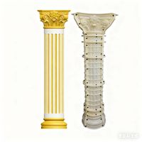 Moules en plastique pour colonnes romaines circulaires en béton décoratif pour la décoration de la maison et la vente de jardins
