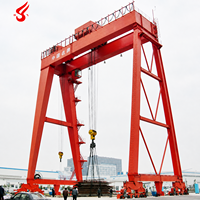 Grue portique électrique à double poutre de 20-100 tonnes, mobile, avec certificat CE, PLC, boîte de vitesses, roulement et moteur – Fournisseur chinois