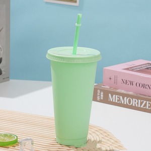 Gobelet en Plastique Réutilisable 24 oz / 710 ml, Durable et Économique, avec Couvercle et Paille, Idéal pour Fêtes, Article Vedette pour la Rentrée Scolaire - Product Image 6