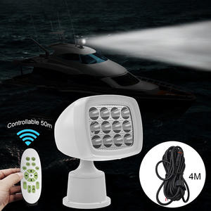 Projecteur de patrouille LED marin 360° rotatif, haute intensité, longue portée, télécommande, flash pour bateau 10-30VDC - Product Image 3