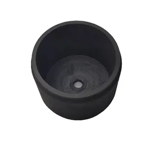 Factory machined durable high pure small sizes graphite heating crucible for foundry