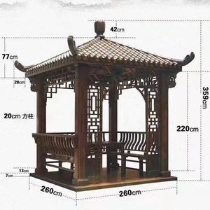 Gazebo de madera de estilo chino, <span class=keywords><strong>pagoda</strong></span> de jardín en venta - Product Image 1