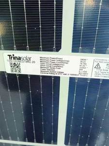 Panel Solar Trina de 580W TSM-NEG19RC.20 Tipo N Bifacial, Panel Solar de 570W 575W 580W 585W 590W, Precio para Sistemas Solares - Product Image 5