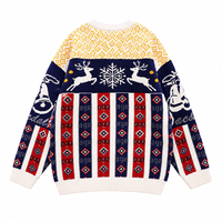 Nouveau design de sweat-shirt de Noël original pour homme, vêtements unisexes, ensemble assorti pour couple, sweat-shirt de Noël festif