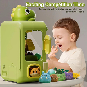 Jumon Dinosaur Claw <b>Machine</b> Toys Electronic <b>Arcade</b> Game Adjustable Catch Doll <b>Machine</b> Music <b>Mini</b> Vending Birthday Gift For Kids - Product Image 6