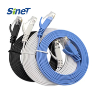 Kabel Patch Cord FTP STP CAT6 Terlindung 10Gbps Ethernet RJ45 Tembaga Berbagai Warna OEM Panjang Kustom LSZH PVC Bersertifikasi CE