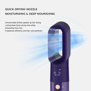 Kemei KM-6921 Max Pro Lady 5 en 1 Ensemble de brosses sèche-cheveux professionnelles 1300W Sans balais 110000RPM 5 embouts interchangeables Fournisseur - Product Image 3