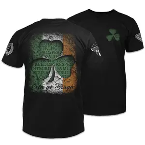2024 सीमा पार विदेश व्यापार पुरुषों की टी-शर्ट आयरिश क्लोवर 3डी मुद्रित सेंट पैट्रिक दिवस छोटी आस्तीन वाली टी-शर्ट पुरुषों की