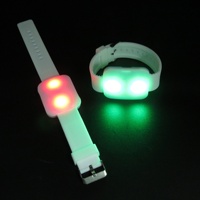 Gelang Silikon LED Baru dengan Remote Control, 15 Warna LED, Logo Custom, Tali Jam Tangan, Aksesoris Keren, Lampu Flash di Pergelangan Tangan