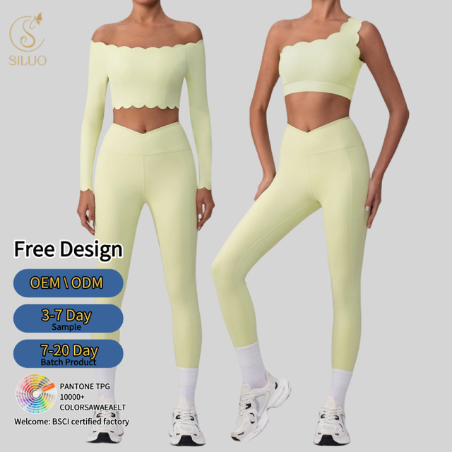 New Custom Breathable Yoga Bra Leggings 2-Piece Set High Waist Spandex Eco-Friendly Recyclable Quick Dry Anti-Wrinkle Front Logo