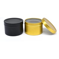 Nachfüllbarer runder Aluminium-Cremetiegel 50 ml tragbarer kosmetischer Lippenbalsam Metalldosenverpackungsbehälter mit runden