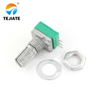 Potentiomètre rotatif TEJIATE RK097N simple/double B5K/10K pour contrôle de volume, potentiomètre logaritmique 10K B203 pour équipement électronique