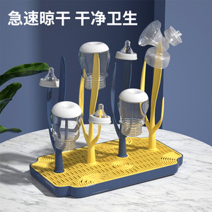 Baby Guard Town Baby Bottle <b>Drying</b> <b>Rack</b> Y-Shaped PP Material Portable Multi-Functional With Drainage Design For Baby Feeding - Product Image 4