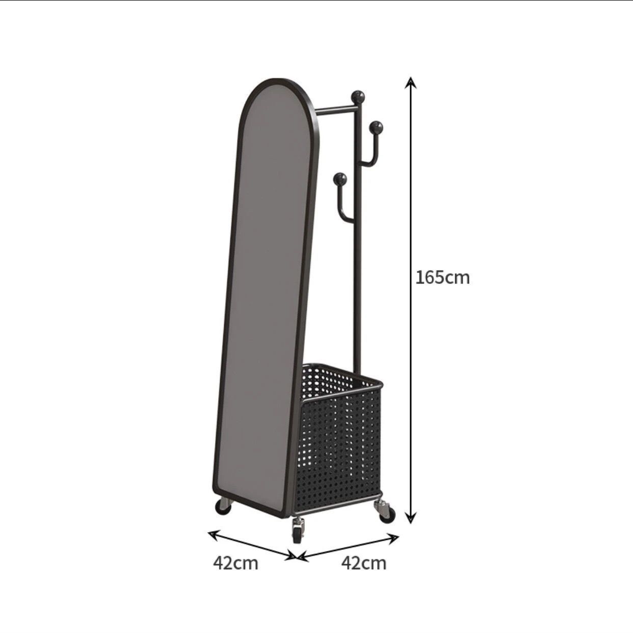 High-grade black explosion-proof mirror