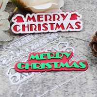 Nuovo buon natale metallo muore taglio per la carta fai da te artigianato fatto a mano inglese Die taglio per Scrapbooking