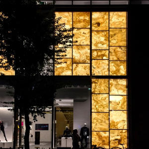 Pannelli in Vetro Retroilluminati con Luce LED DC 24V per Decorazione di Interni in Marmo - Product Image 1